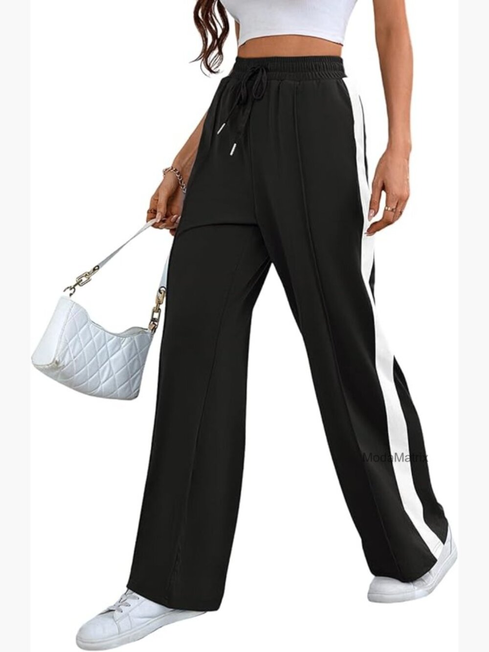 Wide Leg Sweatpants Women High Waisted Baggy Track Pants with Pockets
